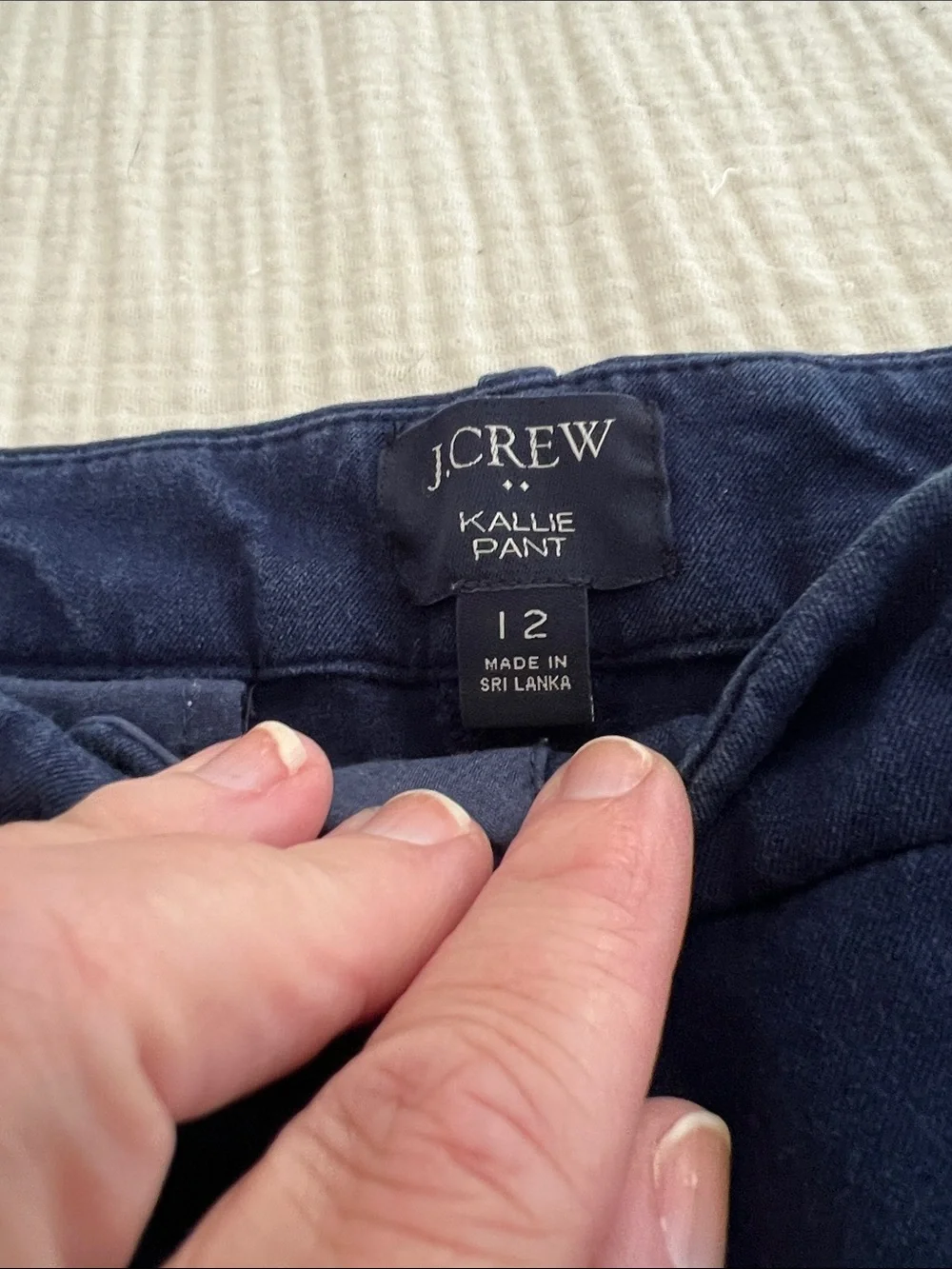 J. Crew Kallie Navy Pants